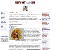 Tablet Screenshot of montrealfood.com